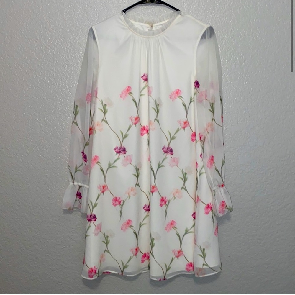 Ted baker London long sleeve mini dress size 6